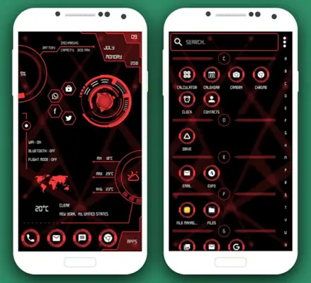 Hi-tech Circuit Launcher android App screenshot 0